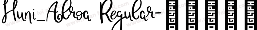 Huni_Alroa Regular字体转换